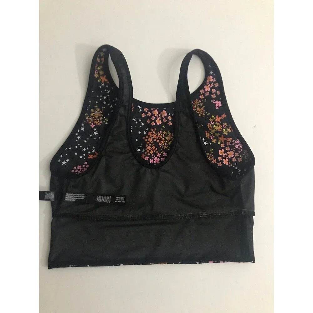 Victoria Sport Black Floral Tan/k Bra Size XS/XP